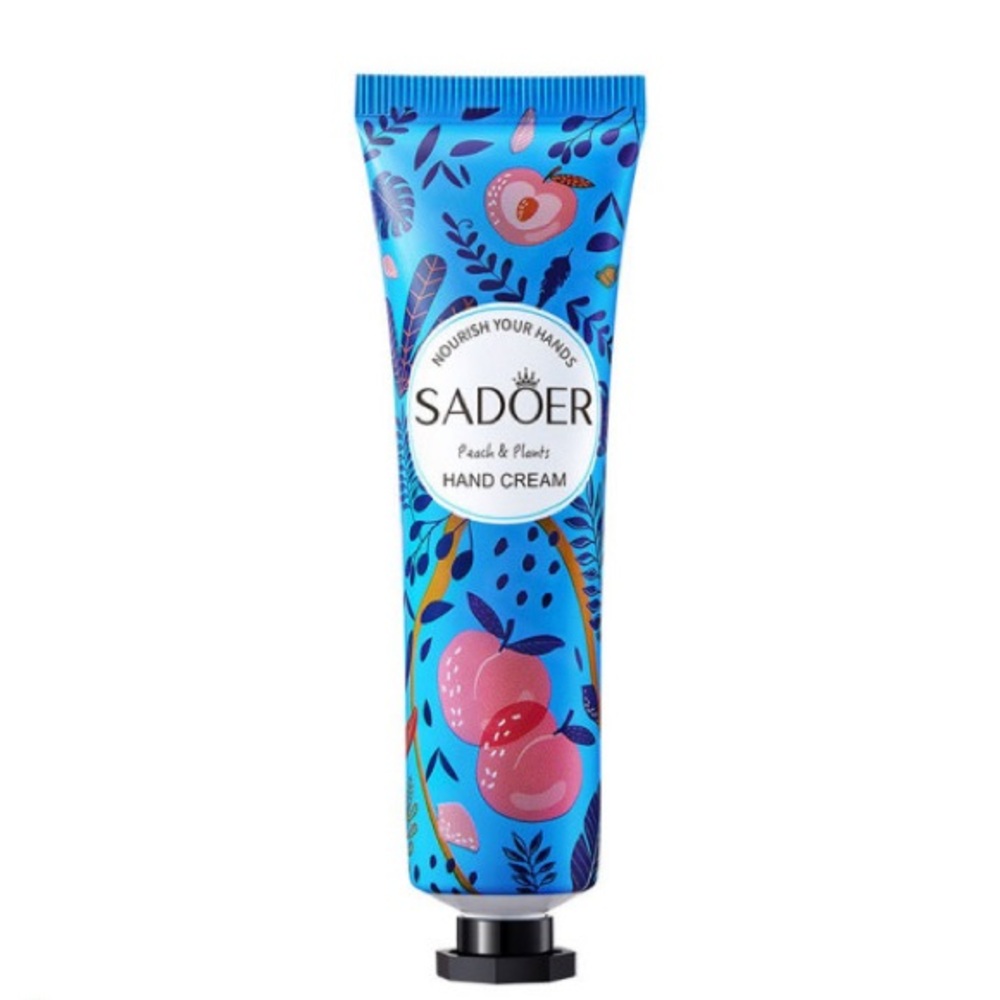 Sadoer Peach & Plants Hand Cream - 1 fl oz - NEW!    body lotion skincare beauty